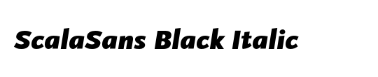 ScalaSans Black
