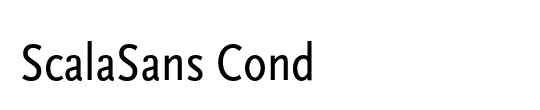 ScalaSans Cond