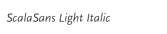 ScalaSans Light