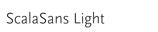 ScalaSans Light