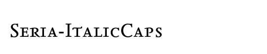 Seria-ItalicCaps