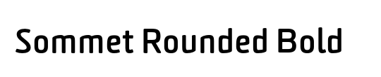 Sommet Rounded Bold
