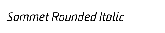 Sommet Rounded Italic