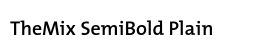 The Mix Semi Bold-