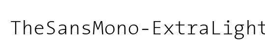 TheSansMono
