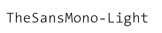 TheSansMono