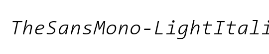 TheSansMono