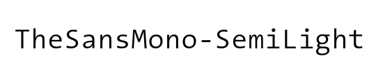 TheSansMono