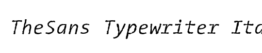 TheSans Typewriter