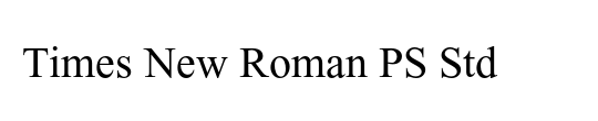 Times New Roman PS Std