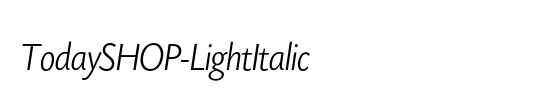 TodaySHOP-LightItalic