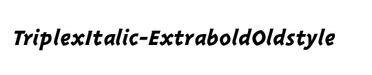 TriplexItalic