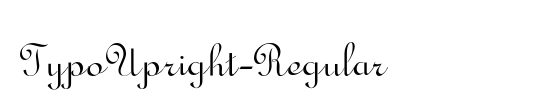 TypoUpright