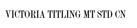 Victoria Titling MT Std