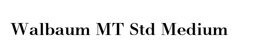 Walbaum MT Std
