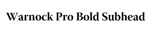 Warnock Pro