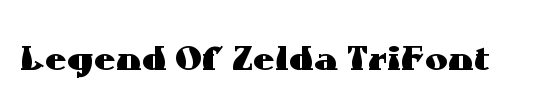 Legend Of Zelda TriFont