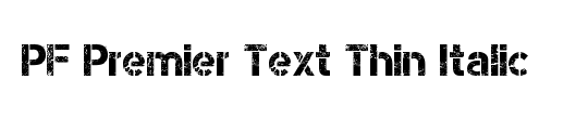 PF Premier Text Thin