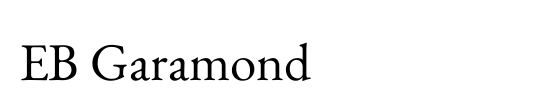 EB Garamond