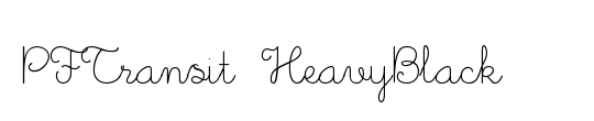 PFTransit HeavyBlack