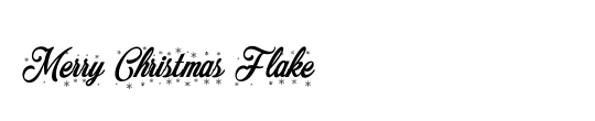 Merry Christmas Flake