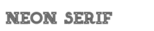 NEON SERIF