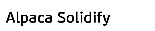 Alpaca Solidify