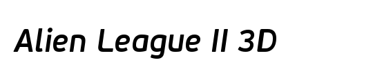 Alien League II 3D