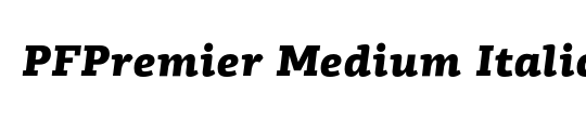 PFPremier Medium Italic