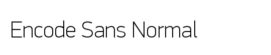 Encode Sans Normal
