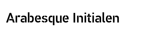 Arabesque Initialen