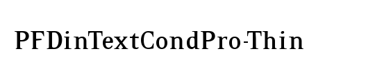 PF Din Text Cond Pro