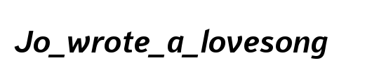 Jo_wrote_a_lovesong