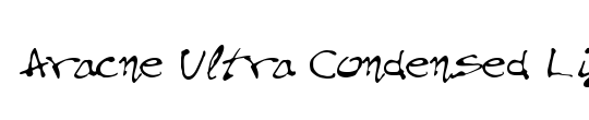 Aracne Ultra Condensed Light