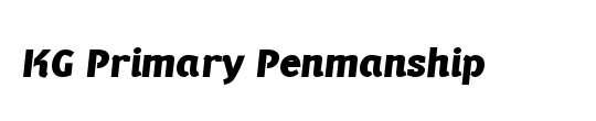 KG Primary Penmanship