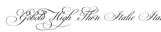 Gobold High Thin Italic