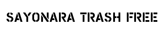 Sayonara Trash Free