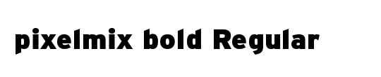 pixelmix bold