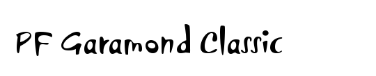 PF Garamond Classic