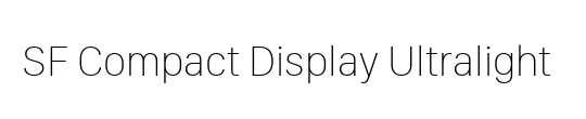 SF Compact Display
