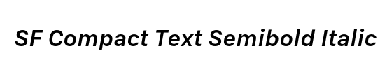 SF Compact Text