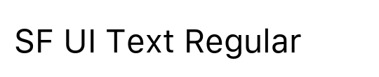 SF UI Text