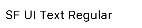 SF UI Text