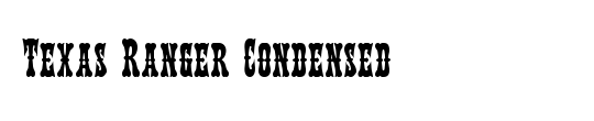 Texas Ranger Condensed