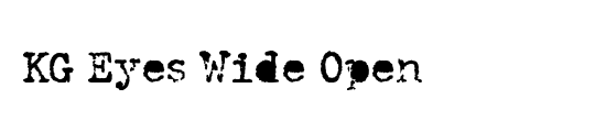 KG Eyes Wide Open