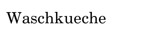 Waschkueche