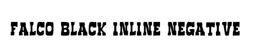 Falco Black Inline Negative
