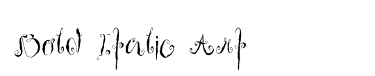 Bold Italic Art