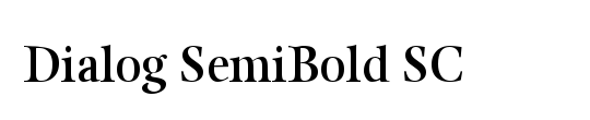 Dialog SemiBold SC