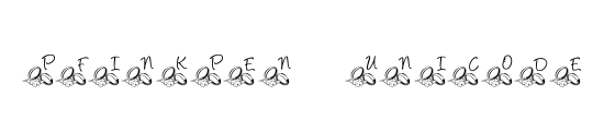 PFInkPen Unicode